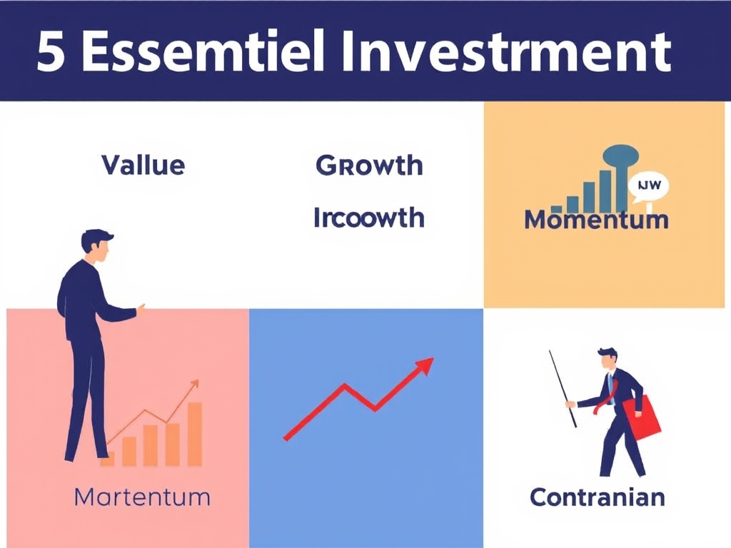 5 Essential Investment Strategies: Value, Growth, Income, Momentum, and Contrarian Investing Explained